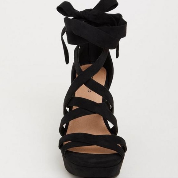 Strappy Wrap Platform Wedge (WW) - Picture 2 of 5